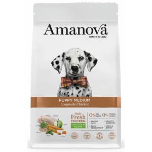Amanova Dog Puppy Medium Exquisite Chicken - kurczak 2kg