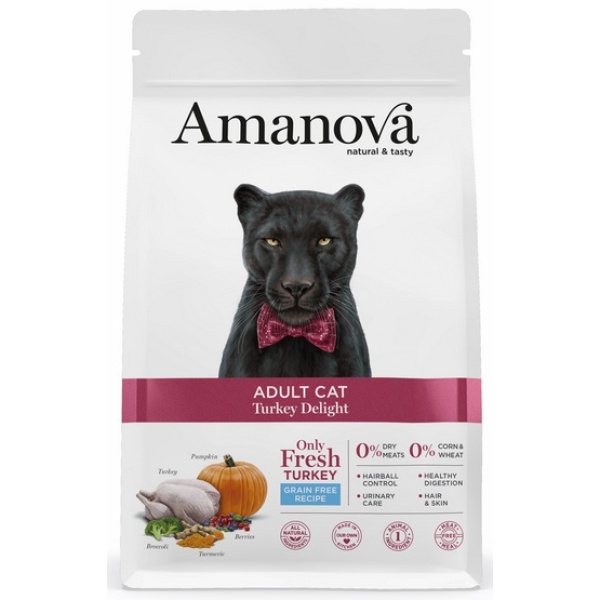 Amanova Cat Adult Turkey Delight - indyk 4kg