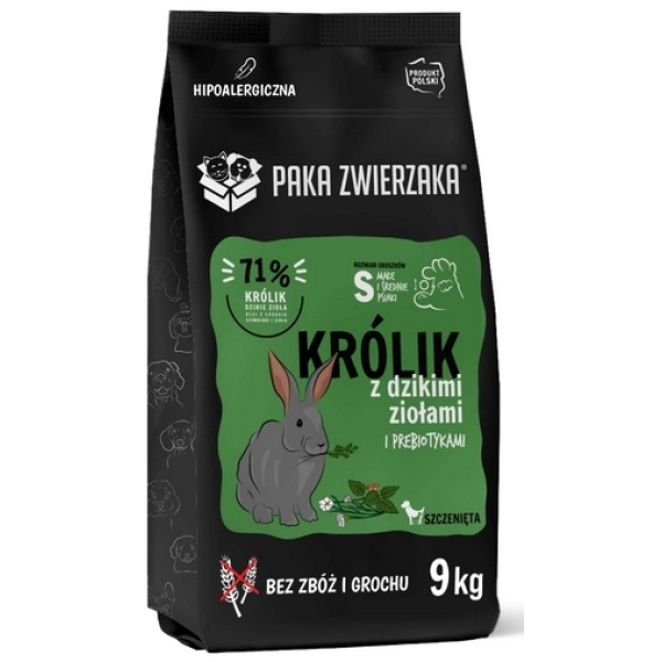 Paka Zwierzaka Seventh Heaven Królik z dzikimi ziołami Puppy S 9kg