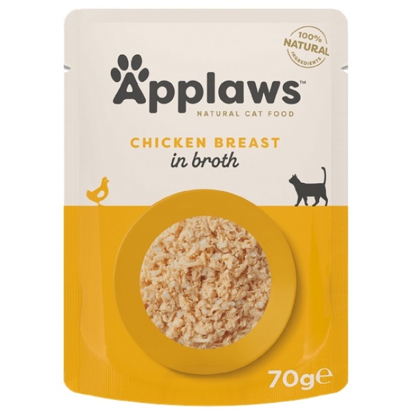 Applaws saszetka dla kota Kurczak w rosole 70g