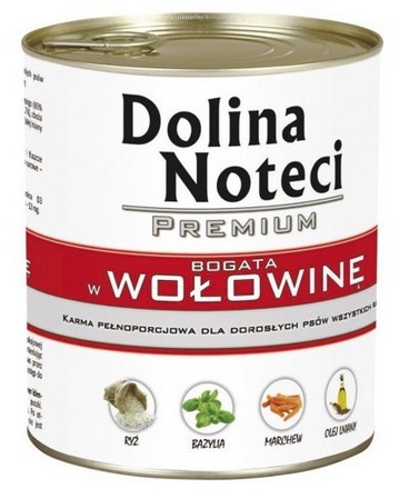 Dolina Noteci Premium Pies Wołowina puszka 800g - obrazek 2