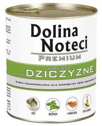 Dolina Noteci Premium Pies Dziczyzna puszka 800g - obrazek 2
