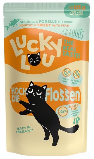 Lucky Lou Lifestage Adult Drób i pstrąg saszetka 125g - obrazek 2