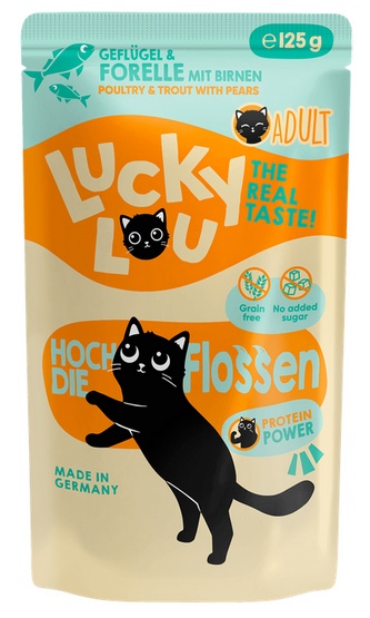 Lucky Lou Lifestage Adult Drób i pstrąg saszetka 125g - obrazek 5