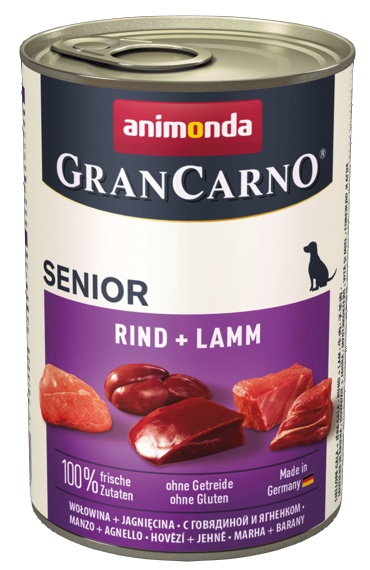 Animonda GranCarno Original Senior Rind Lamm Wołowina + Jagnięcina puszka 400g - obrazek 2