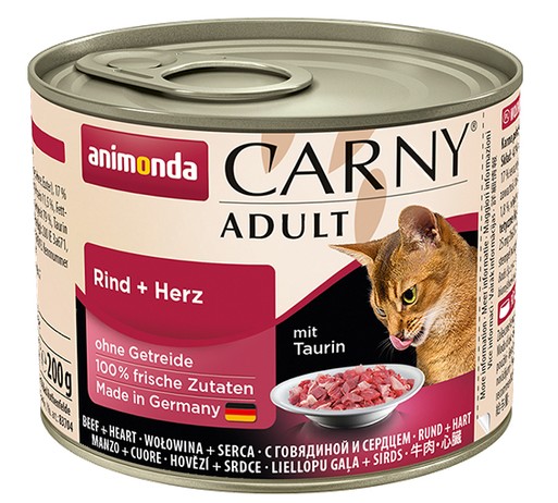 Animonda Carny Adult Wołowina + Serca puszka 200g - obrazek 2