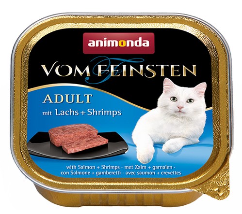 Animonda vom Feinsten Cat Adult z Łososiem i Krewetkami tacka 100g - obrazek 2