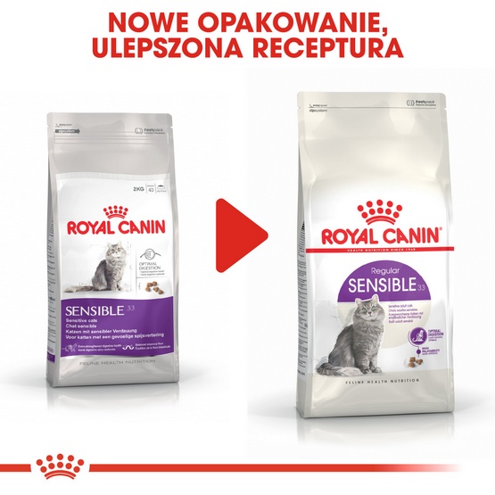 Royal Canin Sensible karma sucha dla kotów dorosłych, o wrażliwym przewodzie pokarmowym 400g - obrazek 3