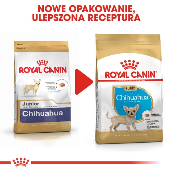 Royal Canin Chihuahua Puppy karma sucha dla szczeniąt do 8 miesiąca, rasy chihuahua 0,5kg - obrazek 4