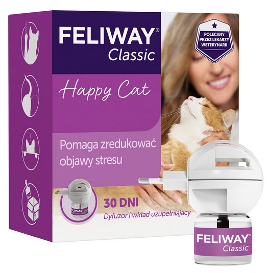 Feliway Classic - kocie feromony Zestaw Startowy (Dyfuzor+wkład) - obrazek 2