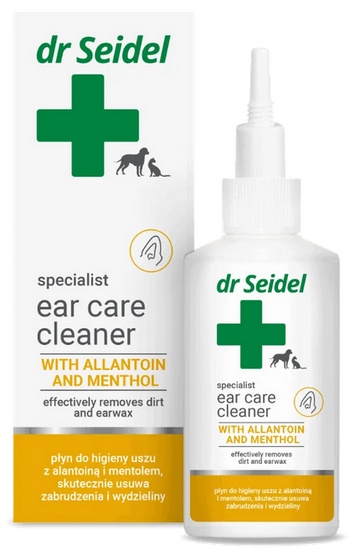 Dr Seidel Płyn do przemywania uszu dla psów i kotów 75ml