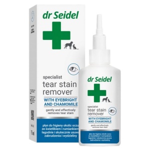 Dr Seidel Płyn do przemywania okolic oczu dla psów i kotów 75ml
