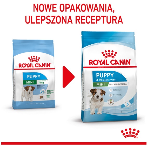 Royal Canin Mini Puppy karma sucha dla szczeniąt, od 2 do 10 miesiąca życia, ras małych 2kg - obrazek 5