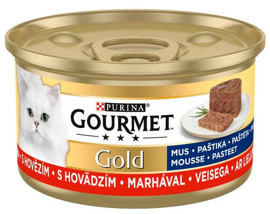 Gourmet Gold Mus z Wołowiną 85g - obrazek 2