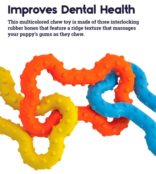 Petstages Mini Gumowe kosteczki PS243 - obrazek 2