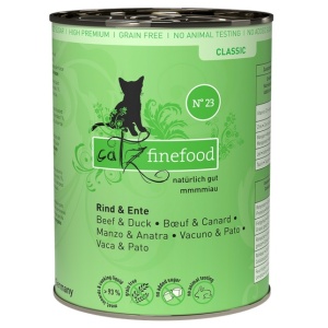 Catz Finefood Classic N.23 Wołowina i Kaczka puszka 400g