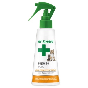 Dr Seidel Repelex Plus - Płyn utrzymujący psy i koty z daleka - spray 100ml