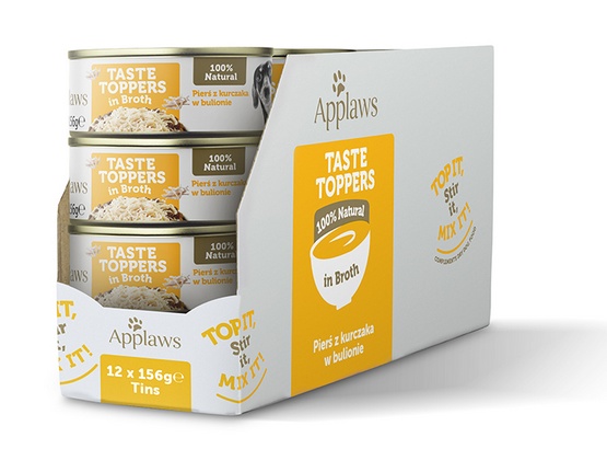 Applaws Dog Taste Toppers puszka z kurczakiem 156g - obrazek 4