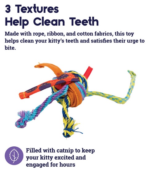 Petstages Piłka szmacianka dla kota PS310 - obrazek 2