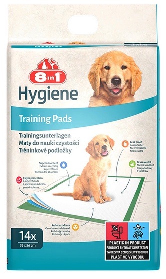 8in1 Mata absorbująca Training Pads 56x56cm - małe opakowanie 14szt - obrazek 2