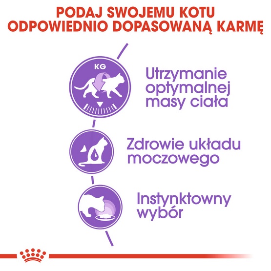 Royal Canin Sterilised w galaretce karma mokra dla kotów dorosłych, sterylizowanych saszetka 85g - obrazek 4