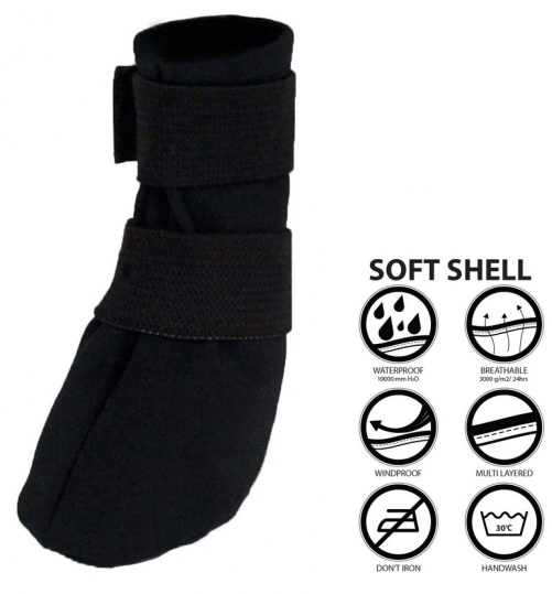 Grande Finale But Softshell na chorą łapę r.1 - 4cm czarny - obrazek 3