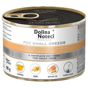 Dolina Noteci Premium Pies Mały Bażant, dynia i makaron puszka 185g