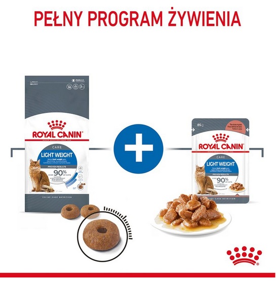 Royal Canin Light Weight Care karma sucha dla kotów dorosłych, utrzymanie prawidłowej masy ciała 400g - obrazek 4