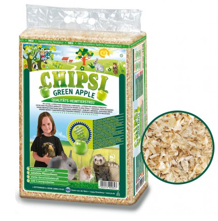 Chipsi Green Apple Ściółka 60L / 3,2kg - obrazek 2
