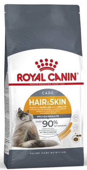 Royal Canin Hair&Skin Care karma sucha dla kotów dorosłych, lśniąca sierść i zdrowa skóra 400g - obrazek 2