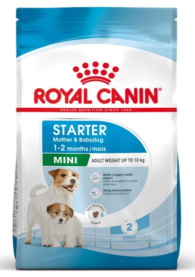 Royal Canin Mini Starter Mother&Babydog karma sucha dla szczeniąt do 2 miesiąca i suk karmiących ras małych 1kg