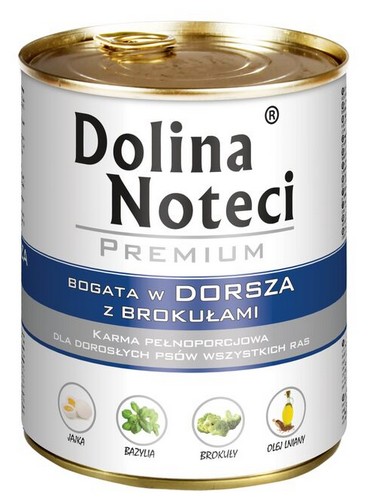 Dolina Noteci Premium Pies Dorsz i brokuły puszka 800g - obrazek 2