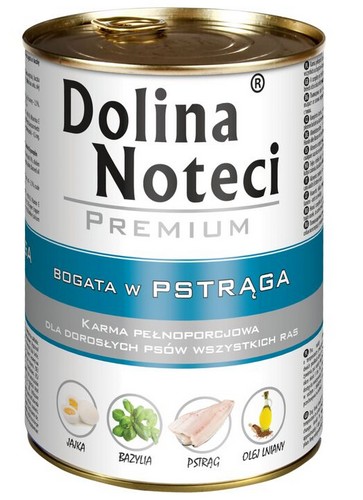 Dolina Noteci Premium Pies Pstrąg puszka 400g - obrazek 2