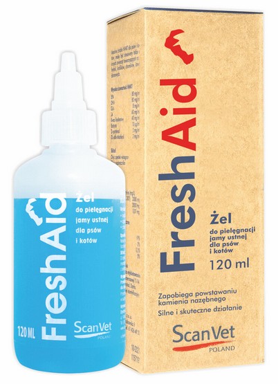 ScanVet Fresh Aid 120ml - pielęgnacja jamy ustnej psa i kota