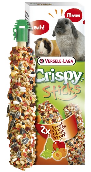 Versele-Laga Crispy Sticks Rabbit & Guinea Pig Fruits - kolby dla królików i świnek z owocami 110g - obrazek 2