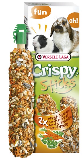 Versele-Laga Crispy Sticks Rabbit & Guinea Pig Carrot - kolby dla królików i świnek z marchewką 110g - obrazek 2