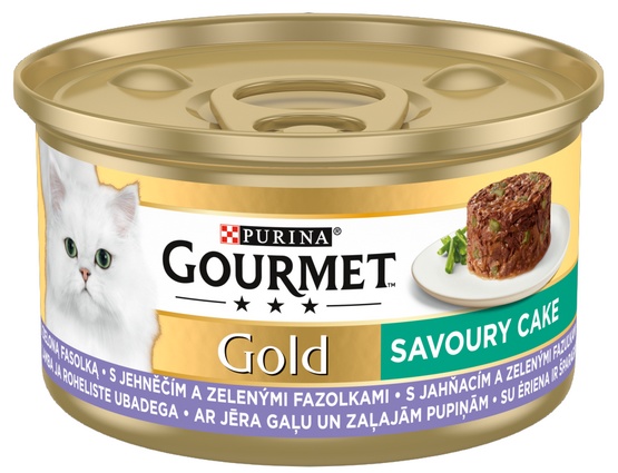 Gourmet Gold Savoury Cake z Jagnięciną i zieloną fasolą 85g - obrazek 2