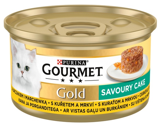 Gourmet Gold Savoury Cake z Kurczakiem i marchewką 85g - obrazek 2