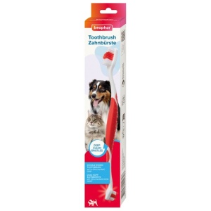 Beaphar Szczoteczka do zębów dwugłowicowa