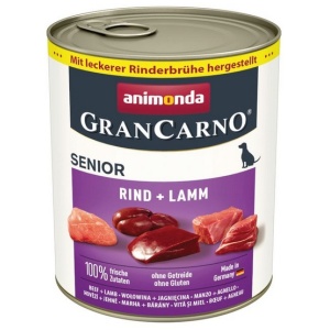 Animonda GranCarno Original Senior Rind Lamm Wołowina + Jagnięcina puszka 800g