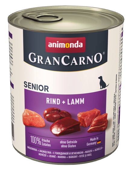 Animonda GranCarno Original Senior Rind Lamm Wołowina + Jagnięcina puszka 800g - obrazek 2