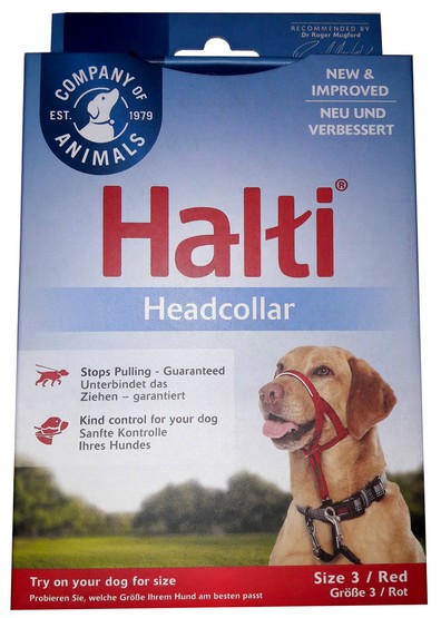 Halti Kantarek - obroża uzdowa rozmiar 3 czerwona - obrazek 2
