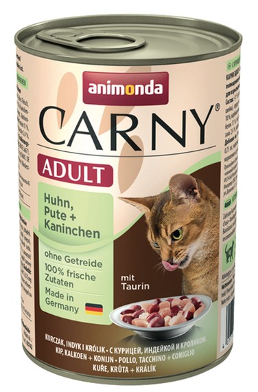 Animonda Carny Adult Kurczak, Indyk + Królik puszka 400g - obrazek 2