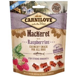 Carnilove Dog Snack Fresh Crunchy Mackerel+Raspberries 200g