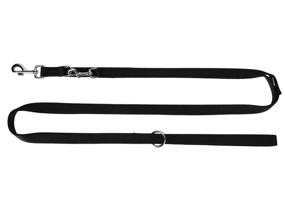 Dingo Smycz taśma przedłużana 2,5cm/200-400cm czarna - obrazek 2