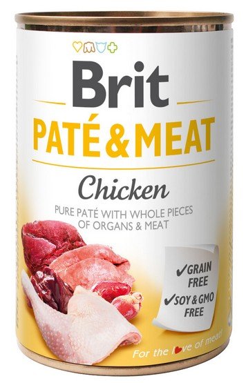 Brit Pate & Meat Dog Chicken puszka 800g - obrazek 2