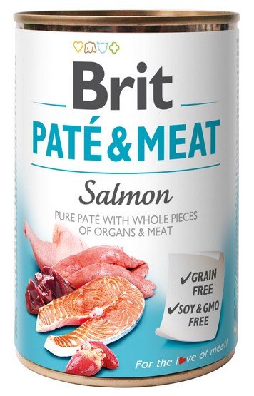Brit Pate & Meat Dog Salmon puszka 800g - obrazek 2