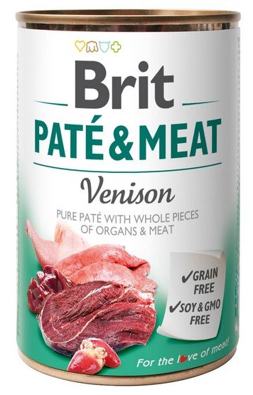 Brit Pate & Meat Dog Venison puszka 800g - obrazek 2