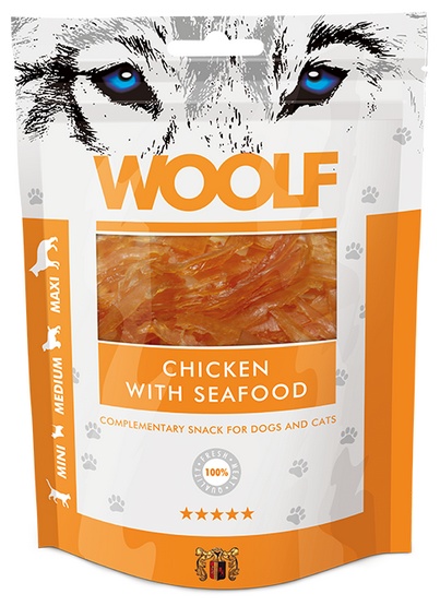 Woolf Chicken With Seafood 100g - obrazek 2