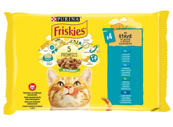 Friskies Mix Rybny w sosie saszetki 4x85g - obrazek 2